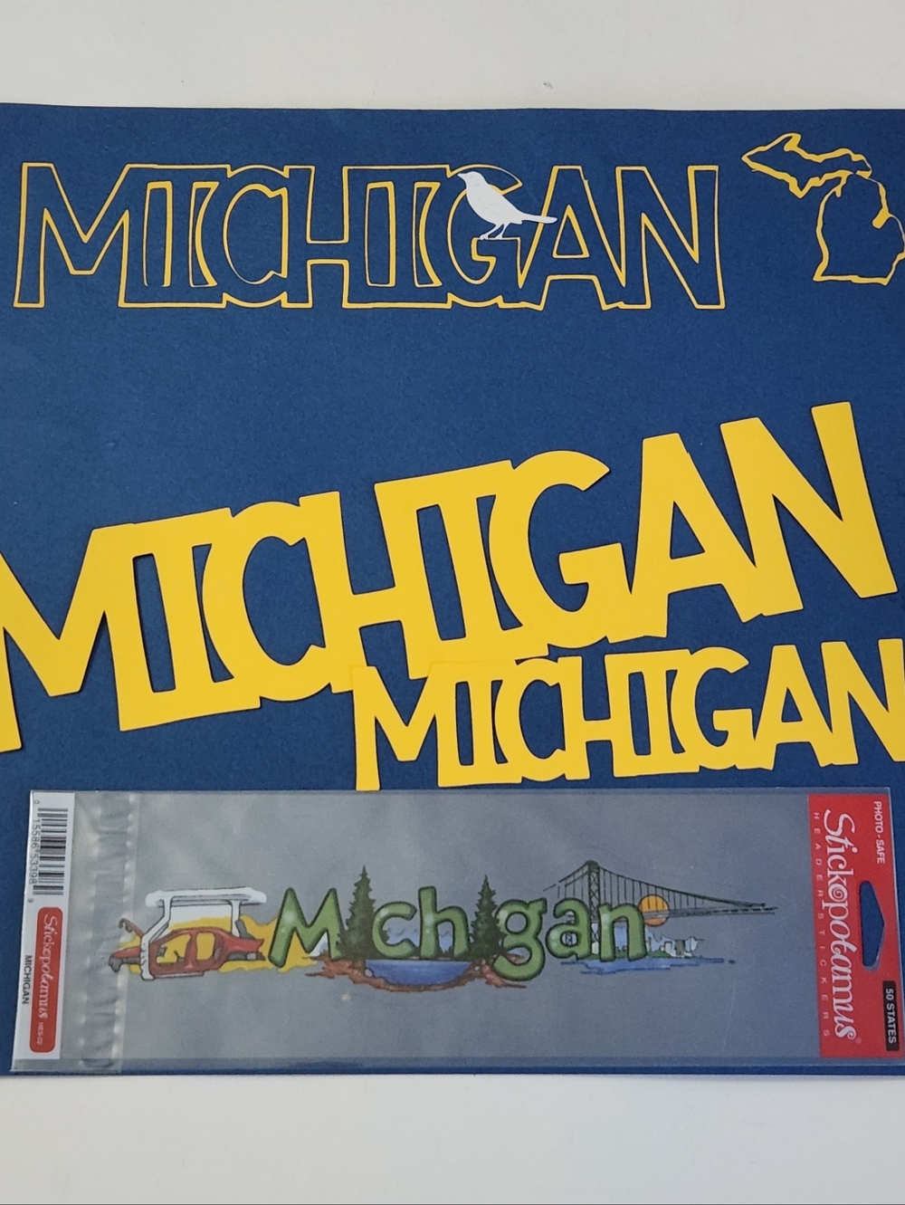 Michigan Scrapbooking & Sticker Lot